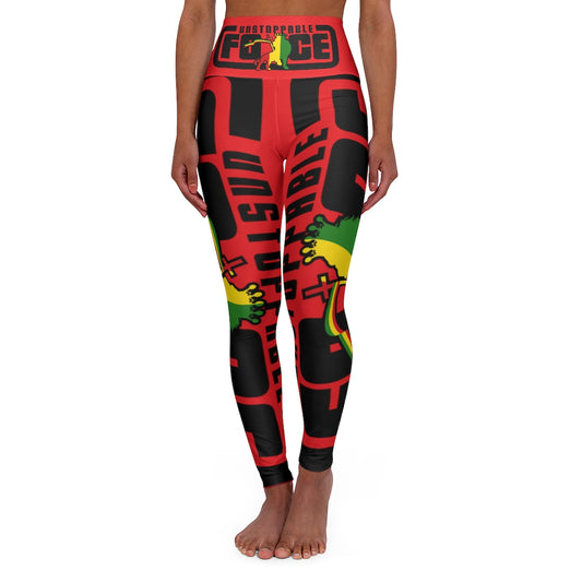 Unstoppable Force Banner High Waisted Yoga Leggings