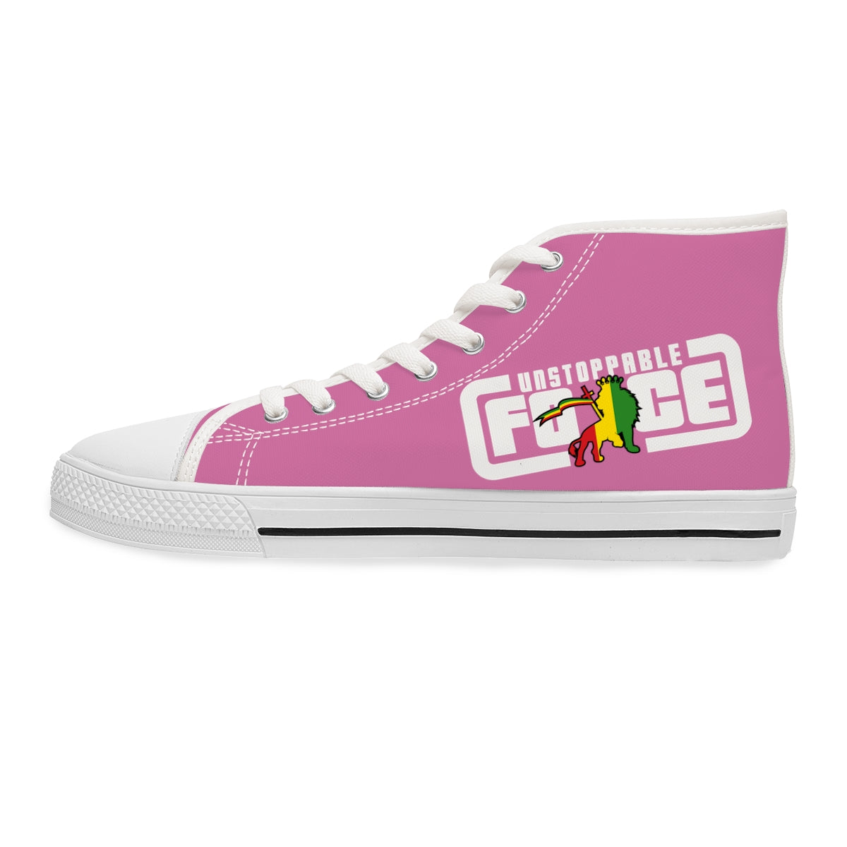 Unstoppable Force SQ banner Women's High Top Sneakers