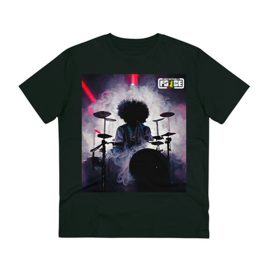Shadow Afro Drummer -UFB Organic Creator T-shirt - Unisex