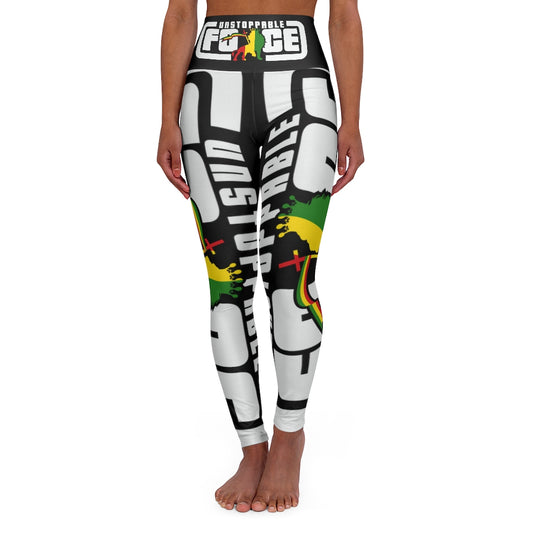 Unstoppable Force Banner High Waisted Yoga Leggings