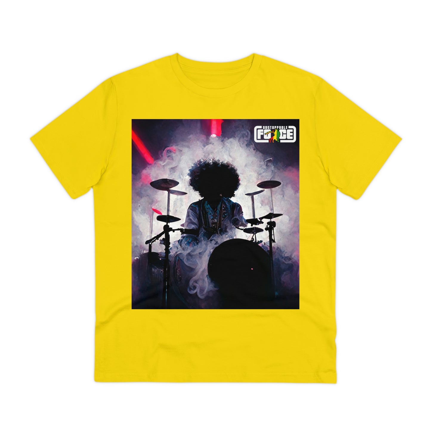 Shadow Afro Drummer -UFB Organic Creator T-shirt - Unisex